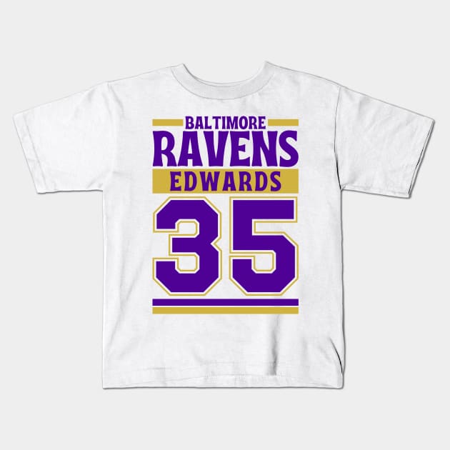 Baltimore Ravens Edwards 35 Edition 3 Kids T-Shirt by Astronaut.co